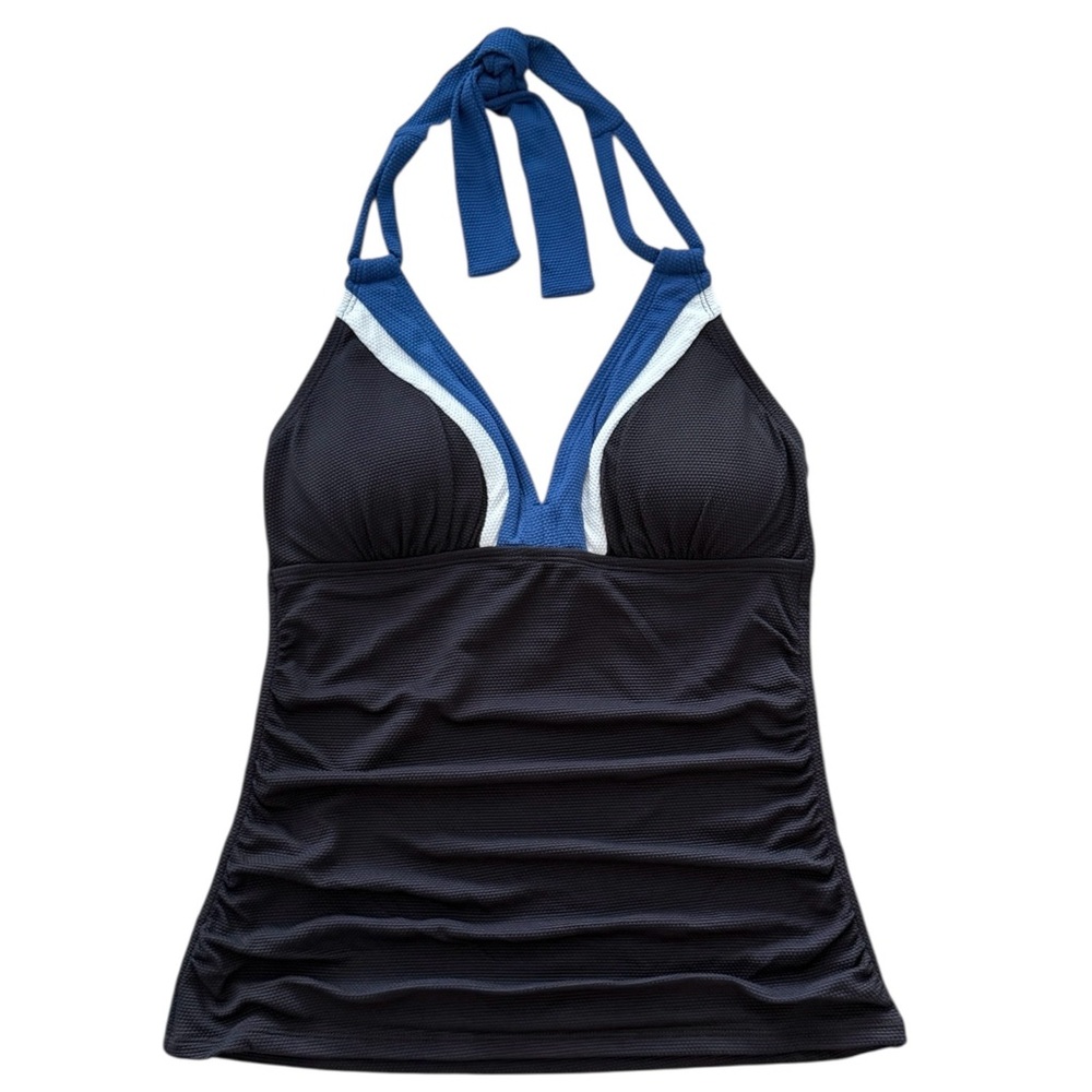 Tommy Bahama Island Cays Colorblock Halter Tankini Top - Picture 4 of 14